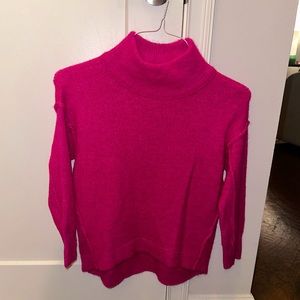 Cabana Crown & Ivy NWT cropped turtleneck hot pink sweater small